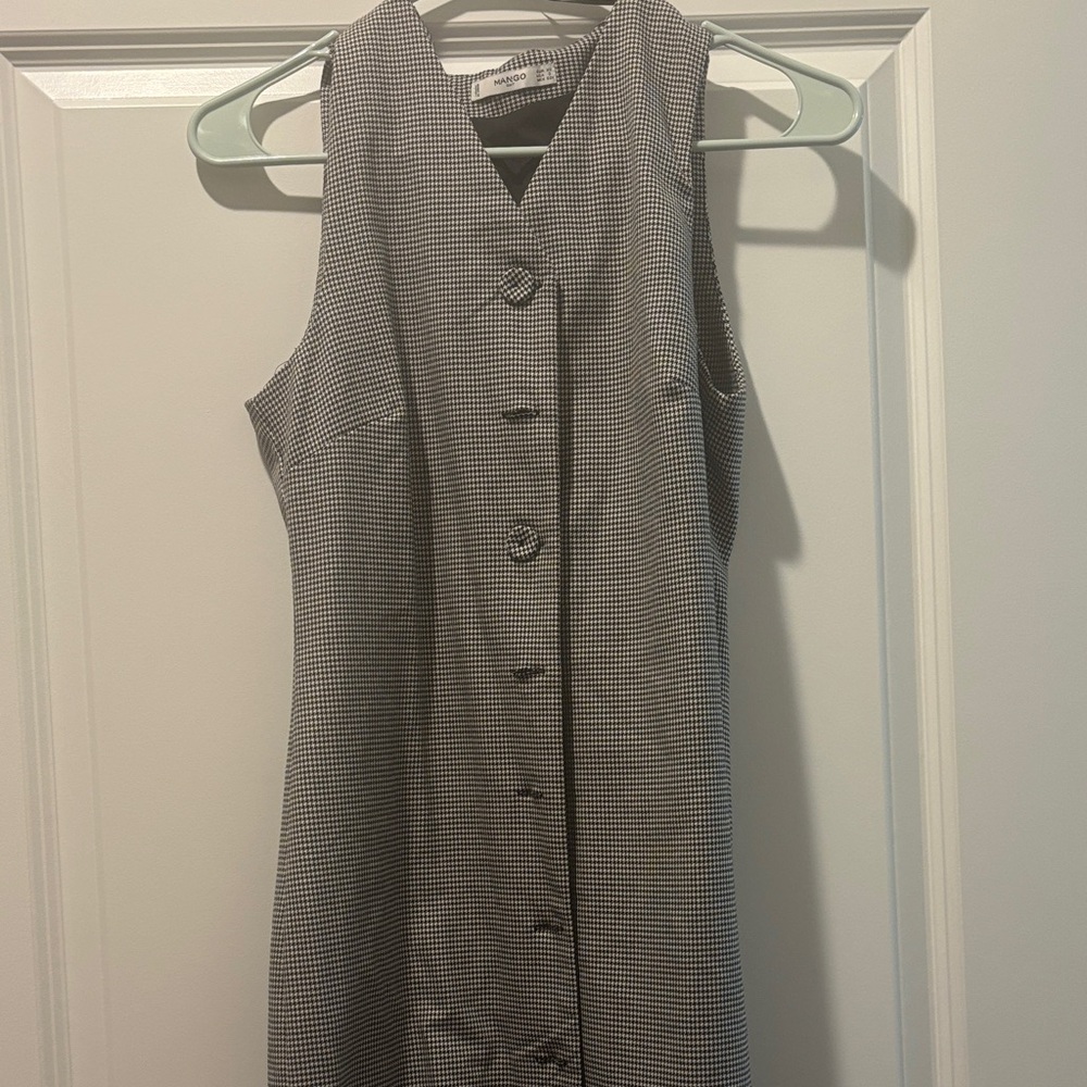 Mango Black and White jumper Dress